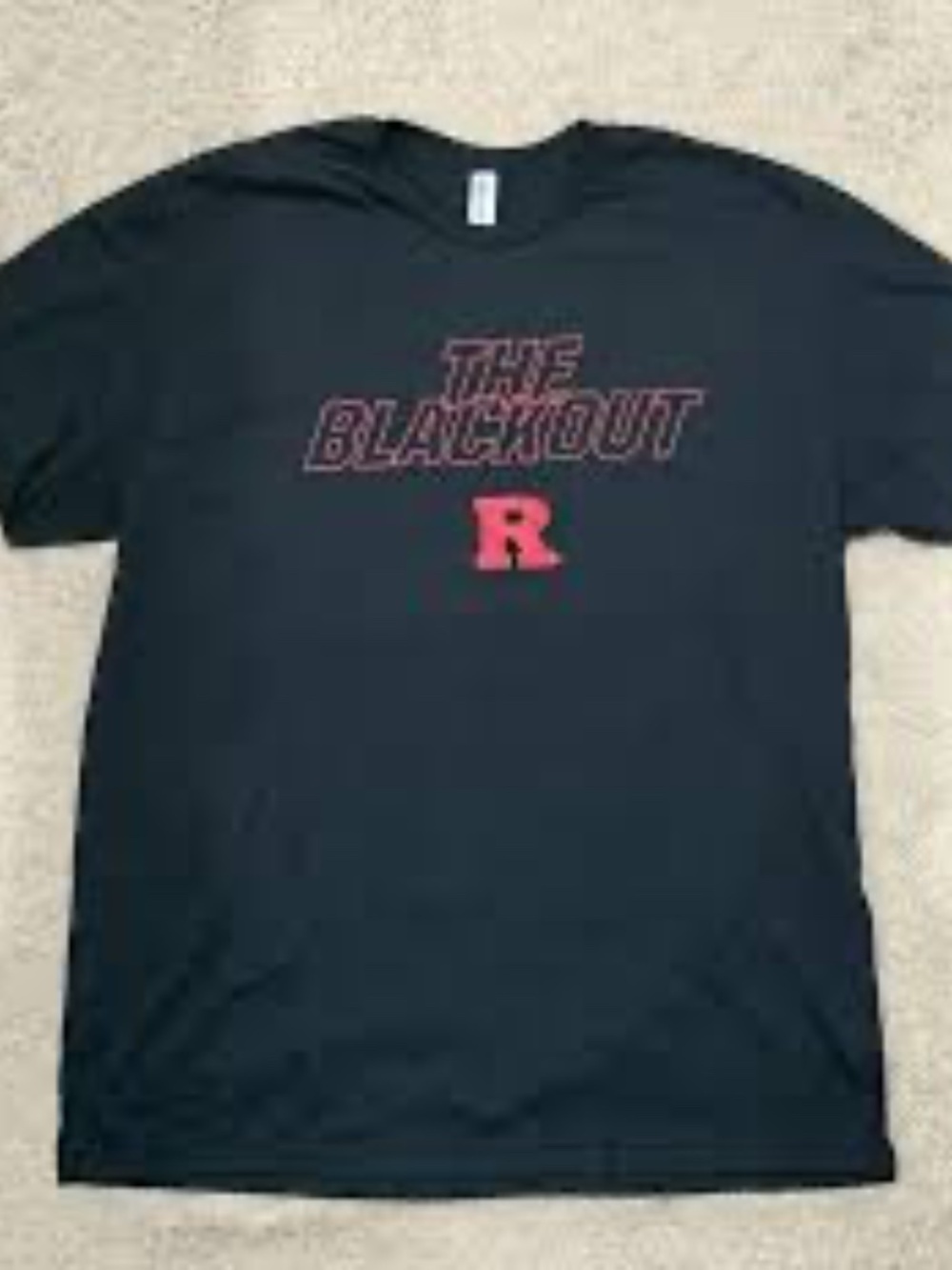 Rutgers Scarlet Knights 'THE BLACKOUT' Graphic Tee size XL